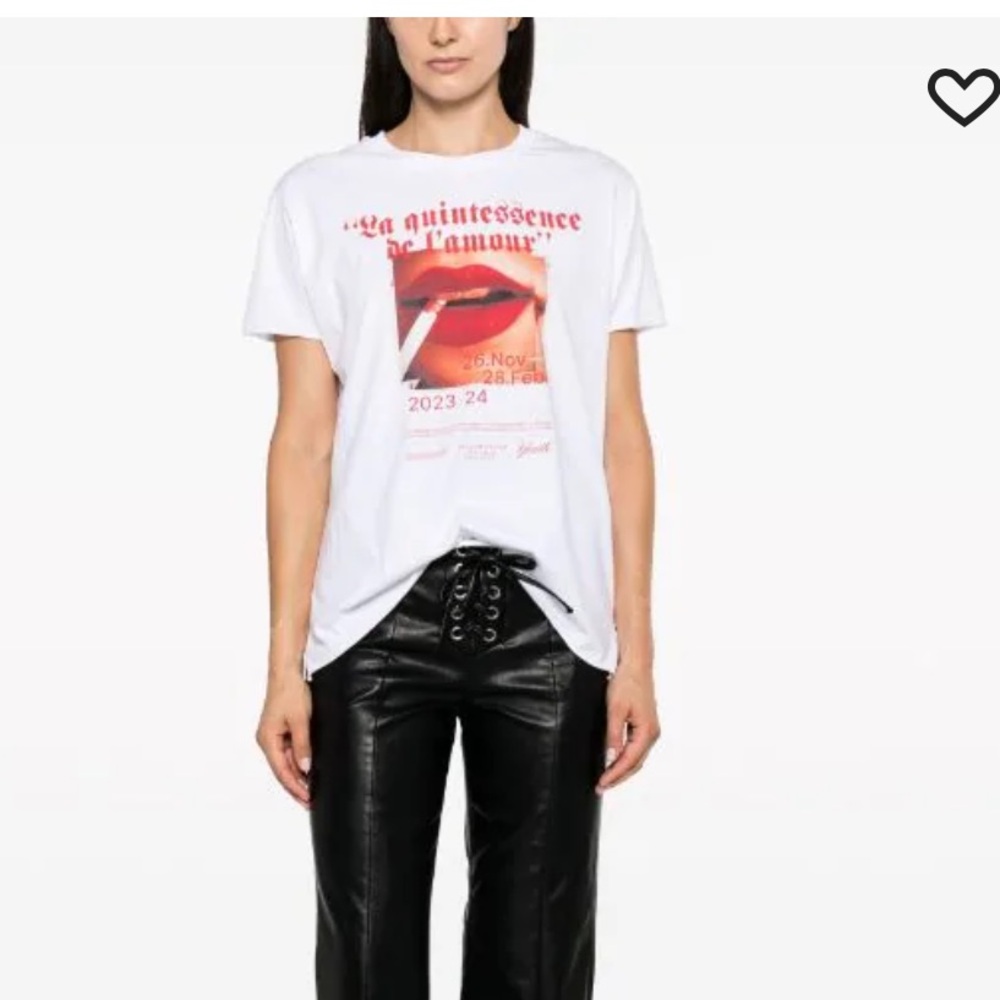 Zadig & Voltaire White Graphic Tee